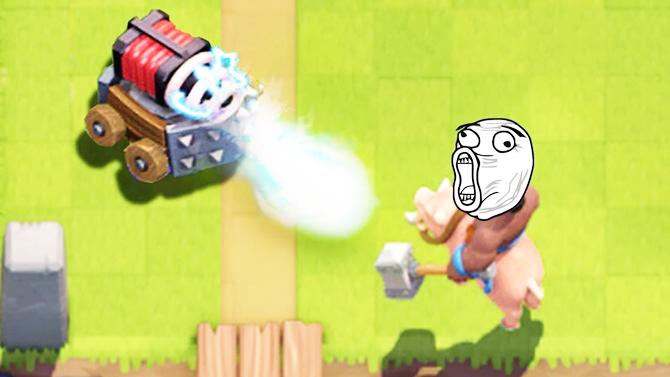 野猪骑士表示我都放过你了竟然还打我！《皇室战争》精彩趣味集锦