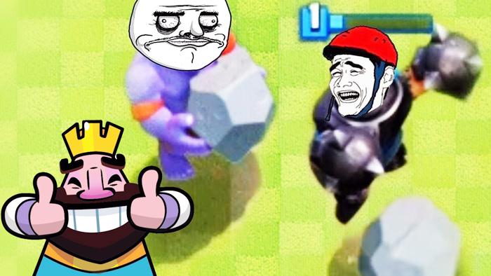 再扔石头看我不跳起来踩扁你！《皇室战争》精彩趣味集锦