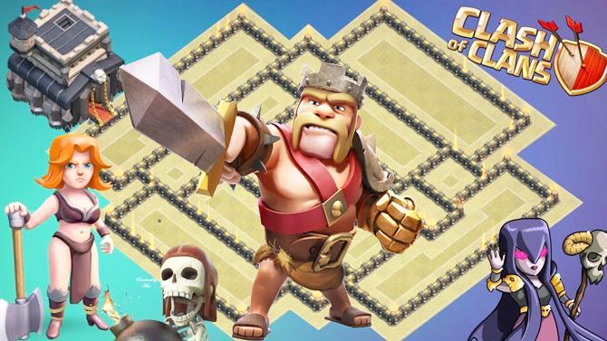 完美防止狗球女武神3星！《部落冲突》绝佳的9本部落战基地阵型