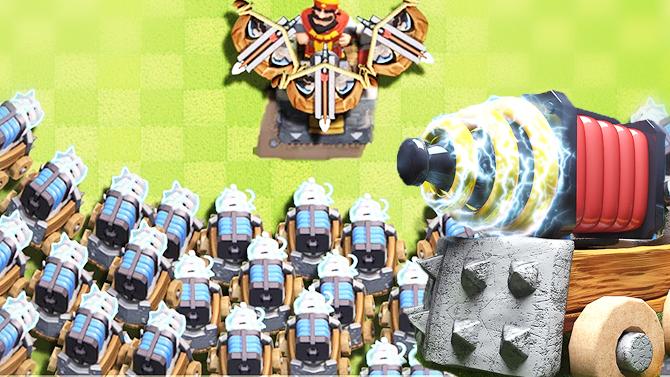 你们的电磁炮为啥总是这么牛气！《皇室战争》精彩趣味集锦