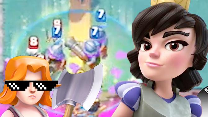 女武神表示有我在谁敢欺负公主！《皇室战争》趣味精彩时刻