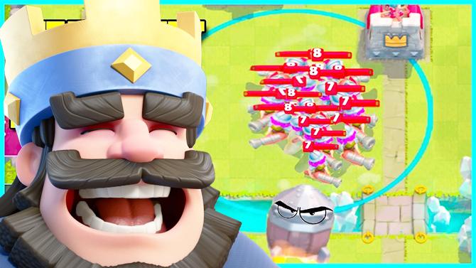 故意放在一起你当我的大火箭是假的？《皇室战争》趣味蒙太奇