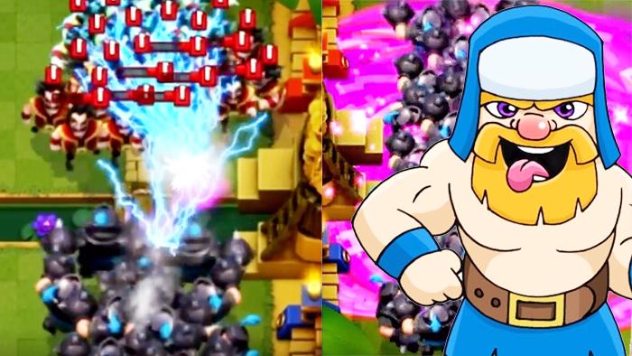 1000狂暴樵夫大战100超级骑士！《皇室战争》另类卡牌试玩演示