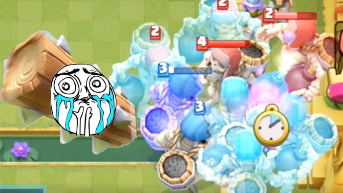 失去了灵魂的滚木只能选择流浪了！《皇室战争》趣味蒙太奇