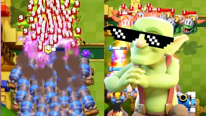 1000加农炮战车大战10000个哥布林！《皇室战争》卡牌试玩演示