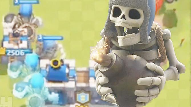 骷髅巨人表示兄弟们先走我来守护国王塔！《皇室战争》趣味时刻