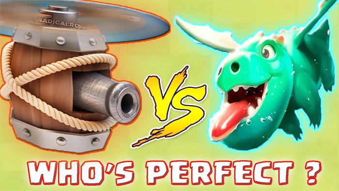 新卡飞行器VS飞龙宝宝谁更强？《皇室战争》另类卡牌试玩演示