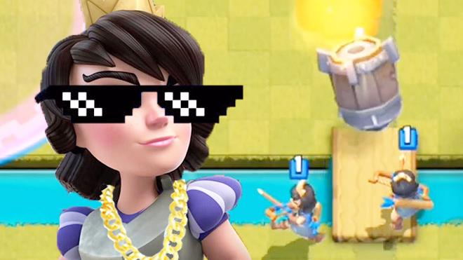 大火箭来了公主妹妹赶紧跑！《皇室战争》精彩趣味集锦