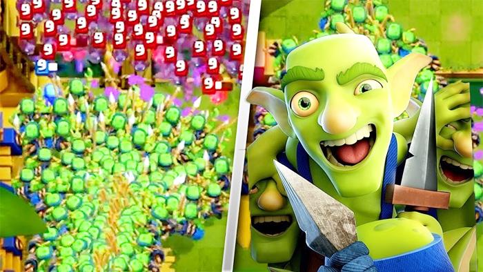 10000哥布林投矛手大战10万蝙蝠！《皇室战争》另类卡牌试玩