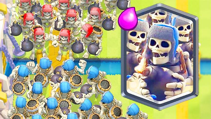 让我们来一场骷髅巨人大对决吧！《皇室战争》精彩趣味集锦