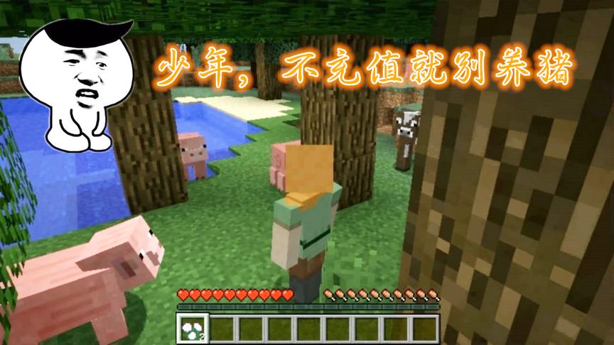 我的世界PK现实，你好好想一想，不充值能变强吗