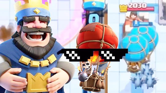 跟双气球兵玩互推还是很有挑战哦！《皇室战争》10月趣味集锦回顾