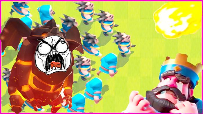 火球来了你们这些讨厌的法师还不快跑！《皇室战争》趣味集锦