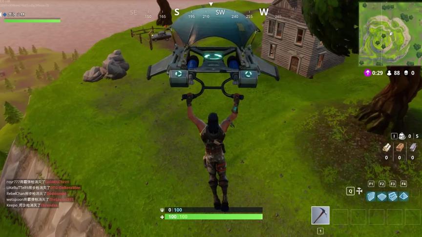 堡垒之夜 竟然还有人跟我一样喜欢打野