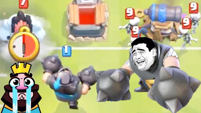 超级骑士表示还好没人看见不然就尴尬了！《皇室战争》趣味蒙太奇