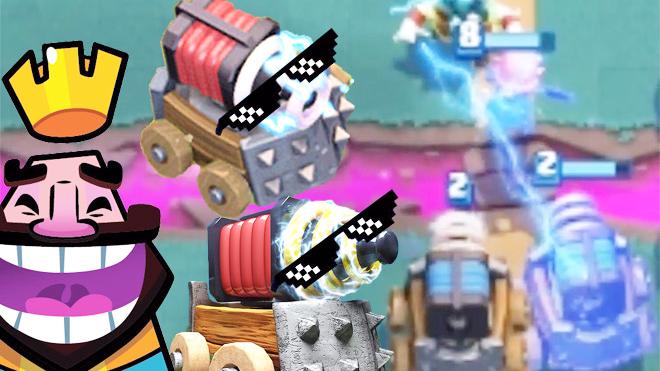 赶紧来瞧瞧双电磁炮的反击有多强吧！《皇室战争》精彩时刻集锦