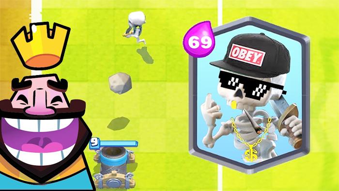 脆弱的小骷髅一样可以主宰比赛！《皇室战争》趣味集锦