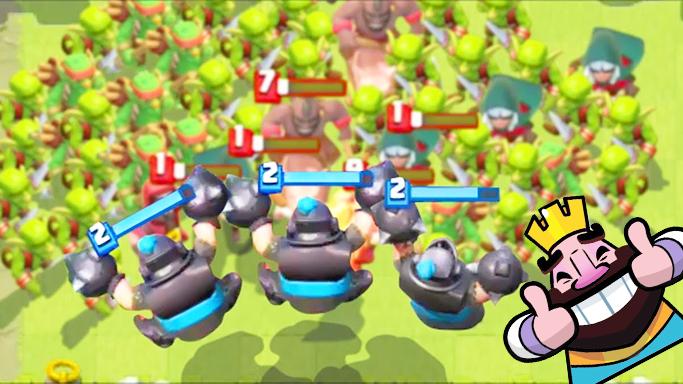 看我超级骑士一脚踩扁他们吧！《皇室战争》精彩趣味集锦