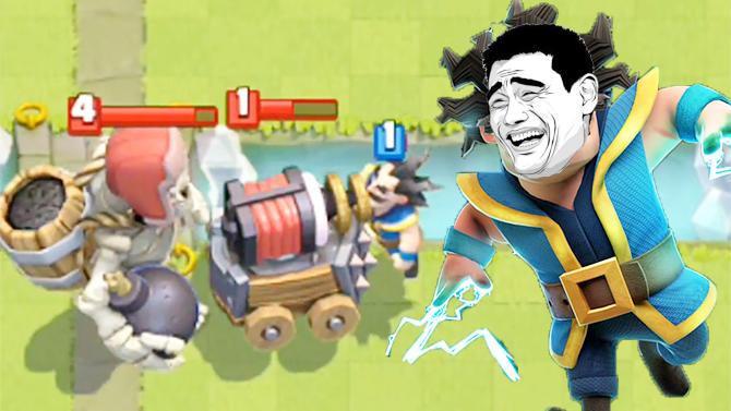 闪电法师表示真的不是我手长欺负你！《皇室战争》精彩趣味集锦