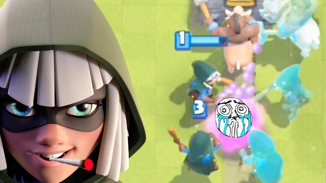 你们四个欺负一个不算英雄！《皇室战争》趣味蒙太奇