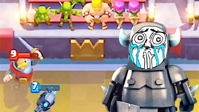 迷你皮卡表示难道我到达的是一个假的终点？《皇室战争》搞笑集锦