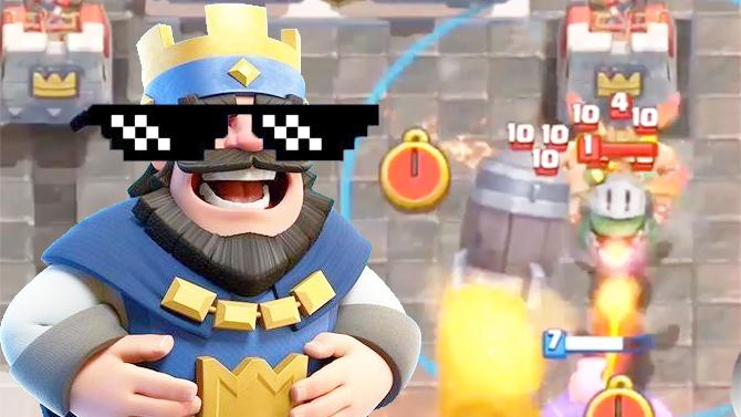 飓风大火箭配合真是毁天灭地！《皇室战争》趣味时刻