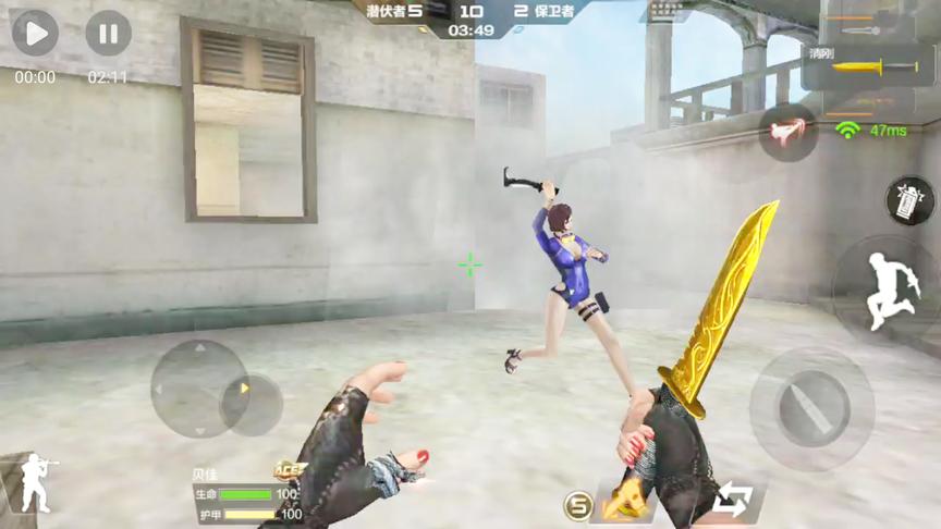 CF手游十七：根本看不懂对面这把武器的攻击效果！有点变态！