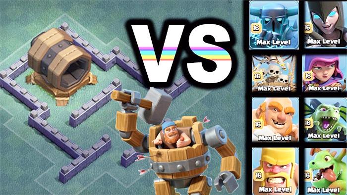 30级战争机器VS满级巨型加农炮谁更强？《部落冲突》另类试玩演示