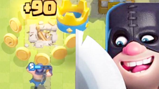 突然蹦出的大金币让人惊喜连连！《皇室战争》趣味集锦