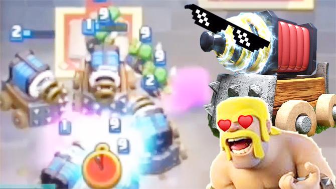 电磁炮用得溜就是这么主宰比赛的！《皇室战争》精彩时刻