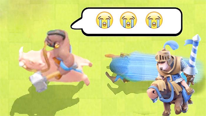 这些年被追着跑的野猪骑士！《皇室战争》趣味时刻集锦