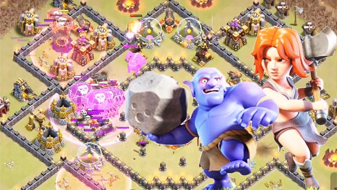 《部落冲突》10本部落战完美3星集锦，绝佳的推塔阵容搭配