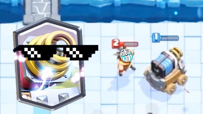 电磁炮表示我一定要坚持到最后！《皇室战争》趣味蒙太奇