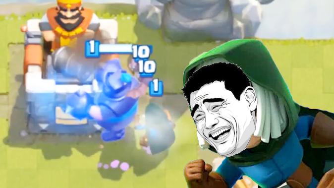 幻影刺客和骑士简直让人不忍直视！《皇室战争》趣味集锦