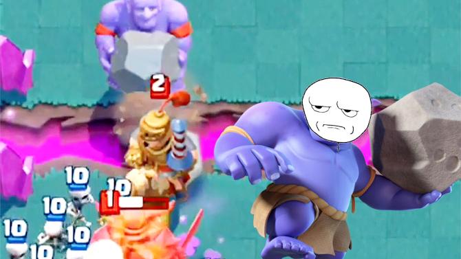 话说王子你能让巨石投手表现一次不？《皇室战争》趣味时刻集锦