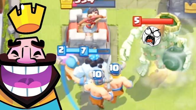 让我们帮助骷髅巨人乘风而去吧！《皇室战争》精彩时刻集锦