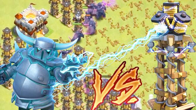 250个皮卡超人VS全地图闪电塔谁更强？《部落冲突》趣味测试