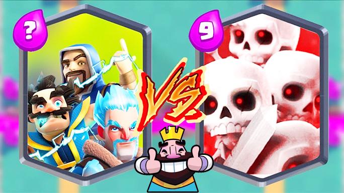 3个法师表示连出手的机会都没有我们也很无奈！皇室战争趣味集锦