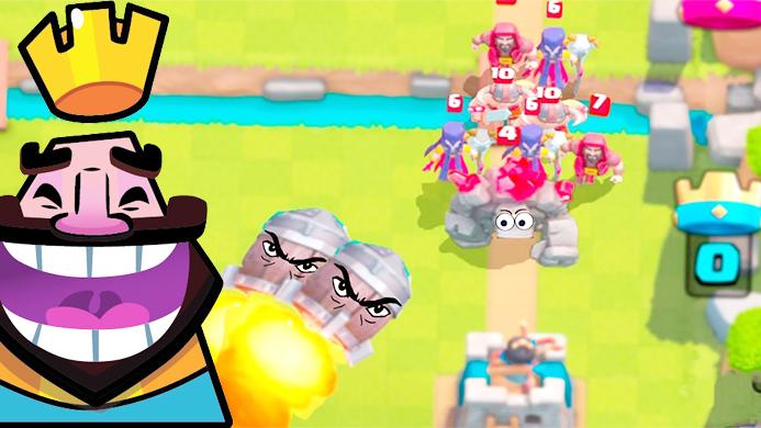 你这大火箭真是吓得我直冒冷汗！《皇室战争》趣味时刻