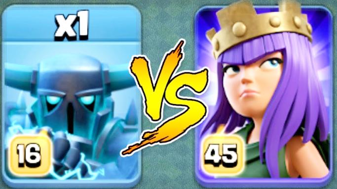 满级女王VS夜世界皮卡超人谁更强？《部落冲突》趣味测试