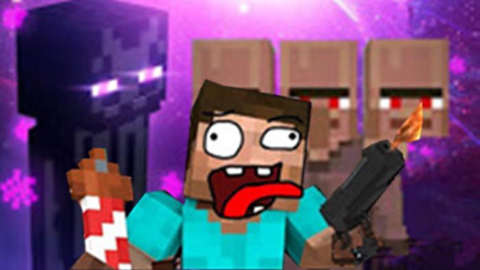 大海解说 我的世界Minecraft 丧尸之战2击杀凋零末影龙