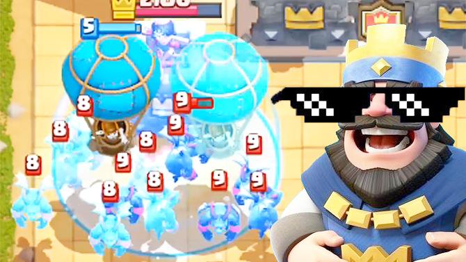 对比看谁的镜像分身更实用！《皇室战争》趣味时刻集锦