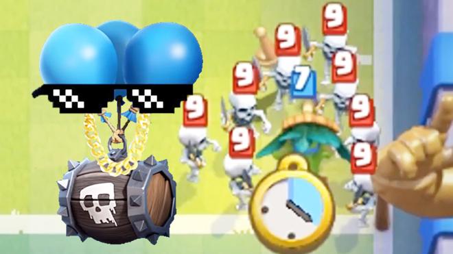 达阵模式的骷髅气球就是在耍无赖！《皇室战争》趣味时刻集锦