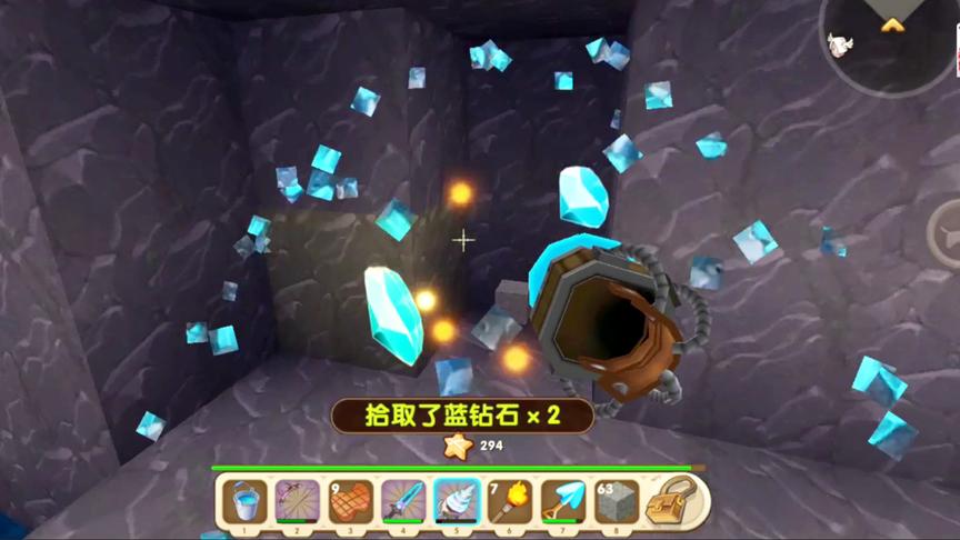 迷你世界挖矿 钻石总是在一起爆发