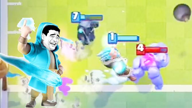 防御塔还在你石头人就想去终点？《皇室战争》趣味集锦