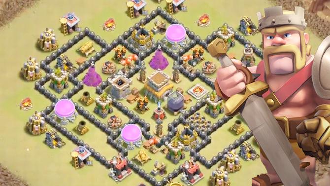 部落战冲杯都实用的基地阵型！《部落冲突》8级大本营强阵