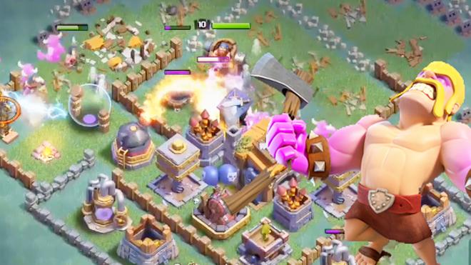 强势的狂暴野蛮人！《部落冲突》7本大师基地3星完美打法攻略