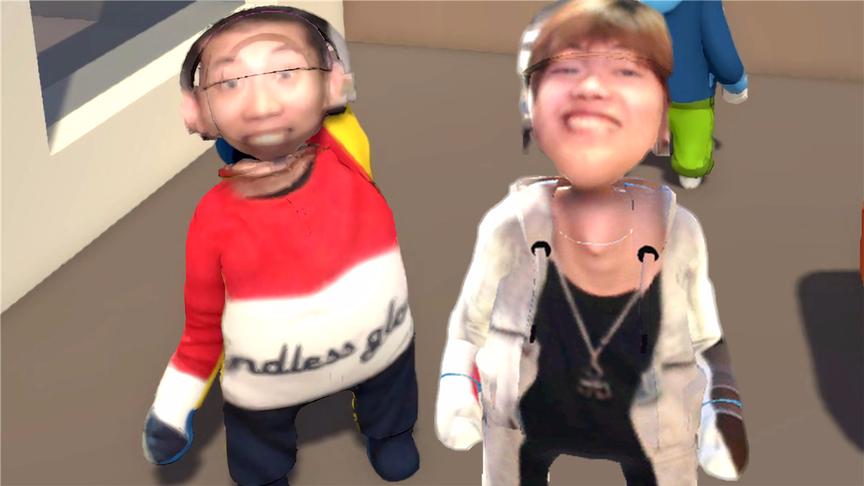 两个智障的默契 人类一败涂地 鲤鱼Ace