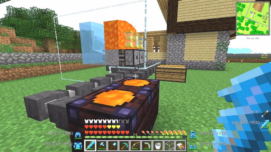 我的世界美丽新世界34：火山熔炉，圆石变岩浆