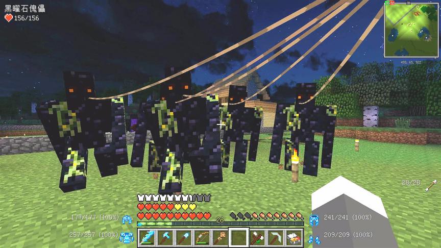 我的世界美丽新世界39：我的黑曜石傀儡朋友们